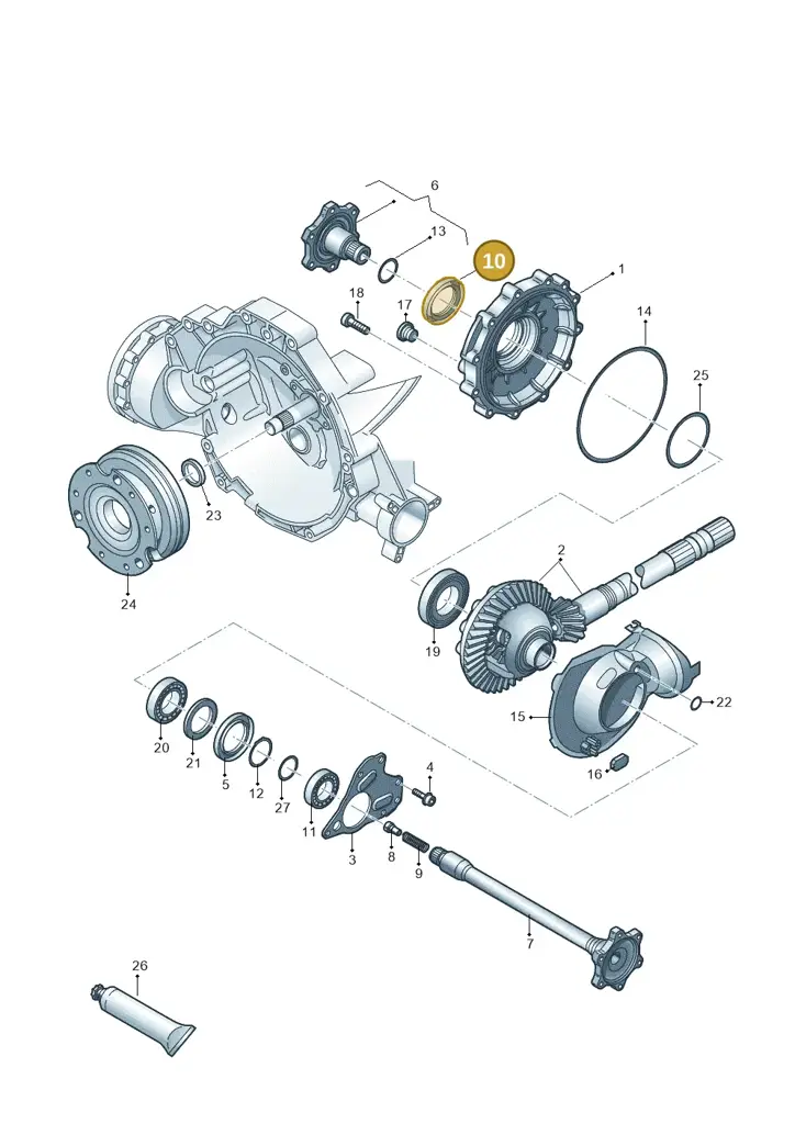 0AW409400 — Audi A7 Sportback (2014-2018) diagram 620409550, position 10
