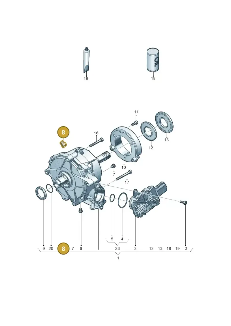 0B0525093 — Audi A4 2.0 (2015-2019) diagram 849409030, position 8