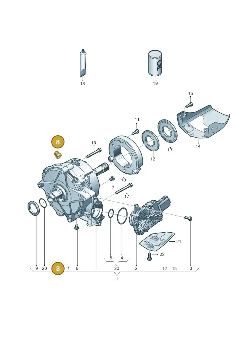 0B0525093 — Audi A6 2.0 (2018-) diagram 849409950, position 8