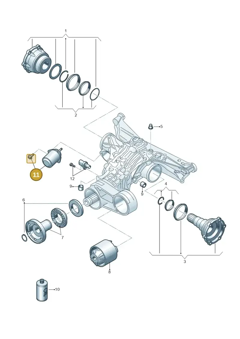0B0598079 — Audi A5 Limo 2.0 (2024-) diagram 849525240, position 11