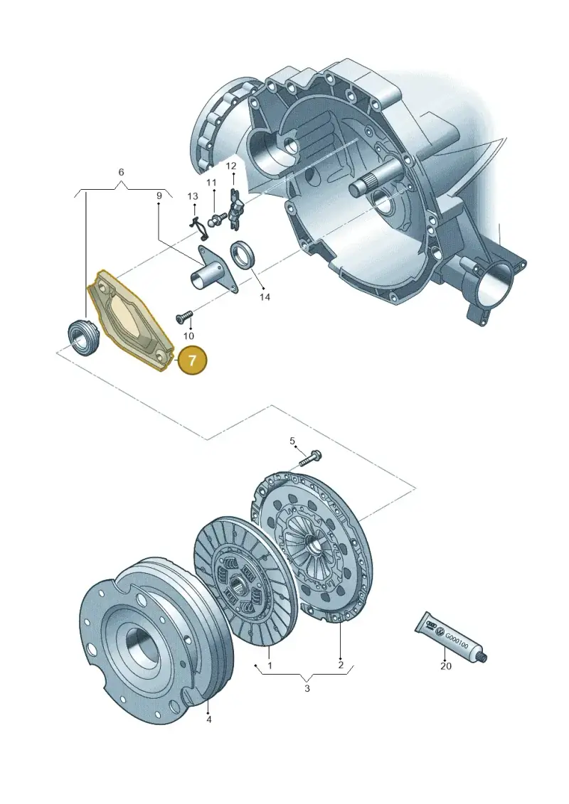 0B1141719K — Audi Q5 qu. 2.0 TDI (2012-2017) diagram 751141400, position 7