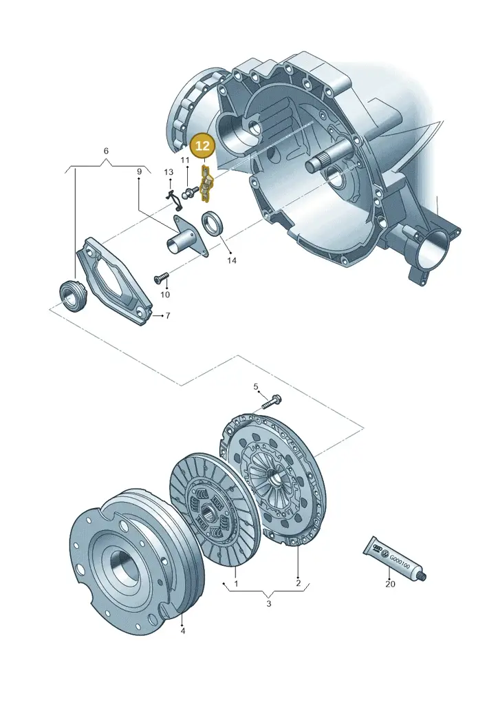 0B1141751 — Audi Q5 qu. 2.0 TDI (2012-2017) diagram 751141400, position 12