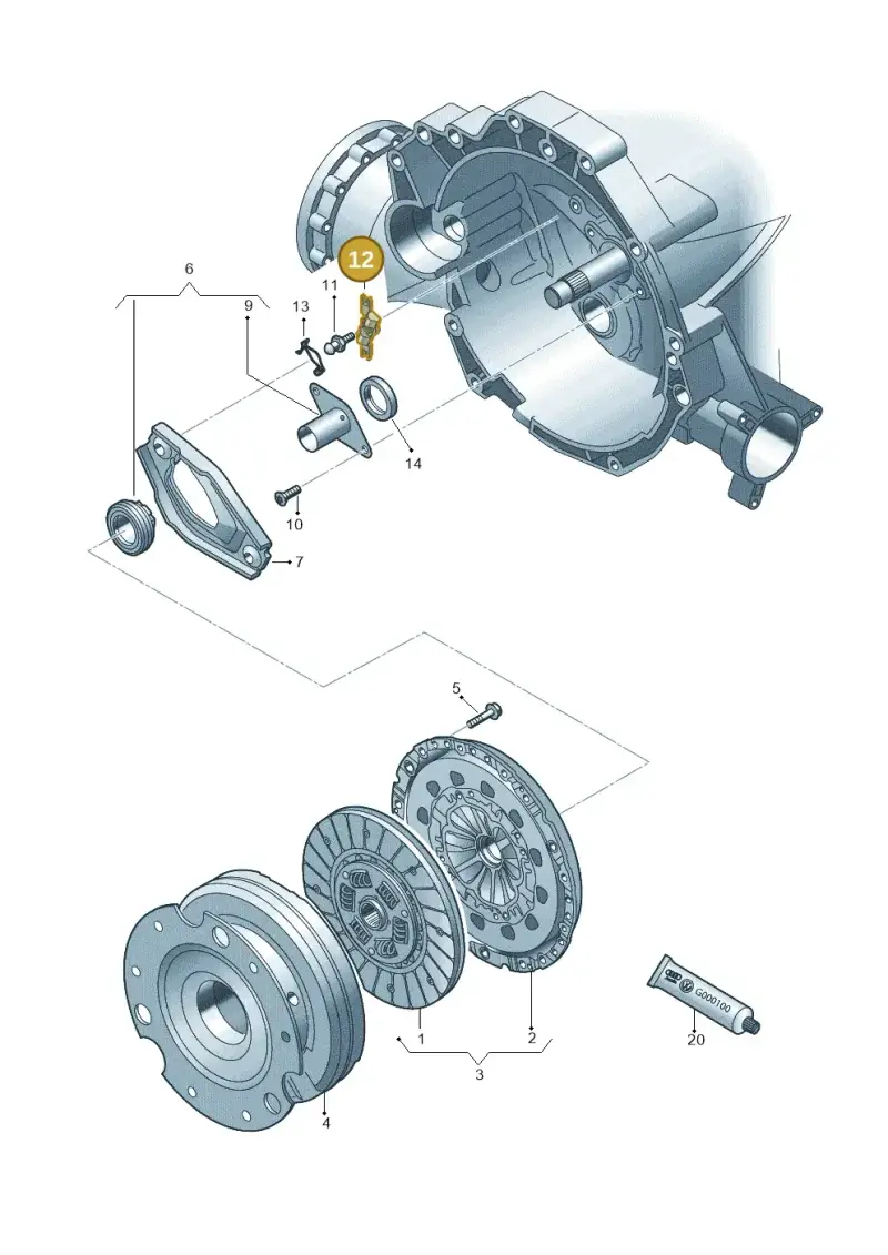 0B1141751 — Audi Q5 qu. 2.0 TDI (2012-2017) diagram 751141400, position 12