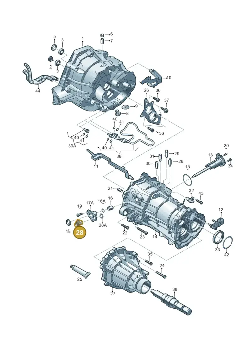 0B1301116 — Audi Q5 qu. 2.0 TDI (2012-2017) diagram 736301700, position 28