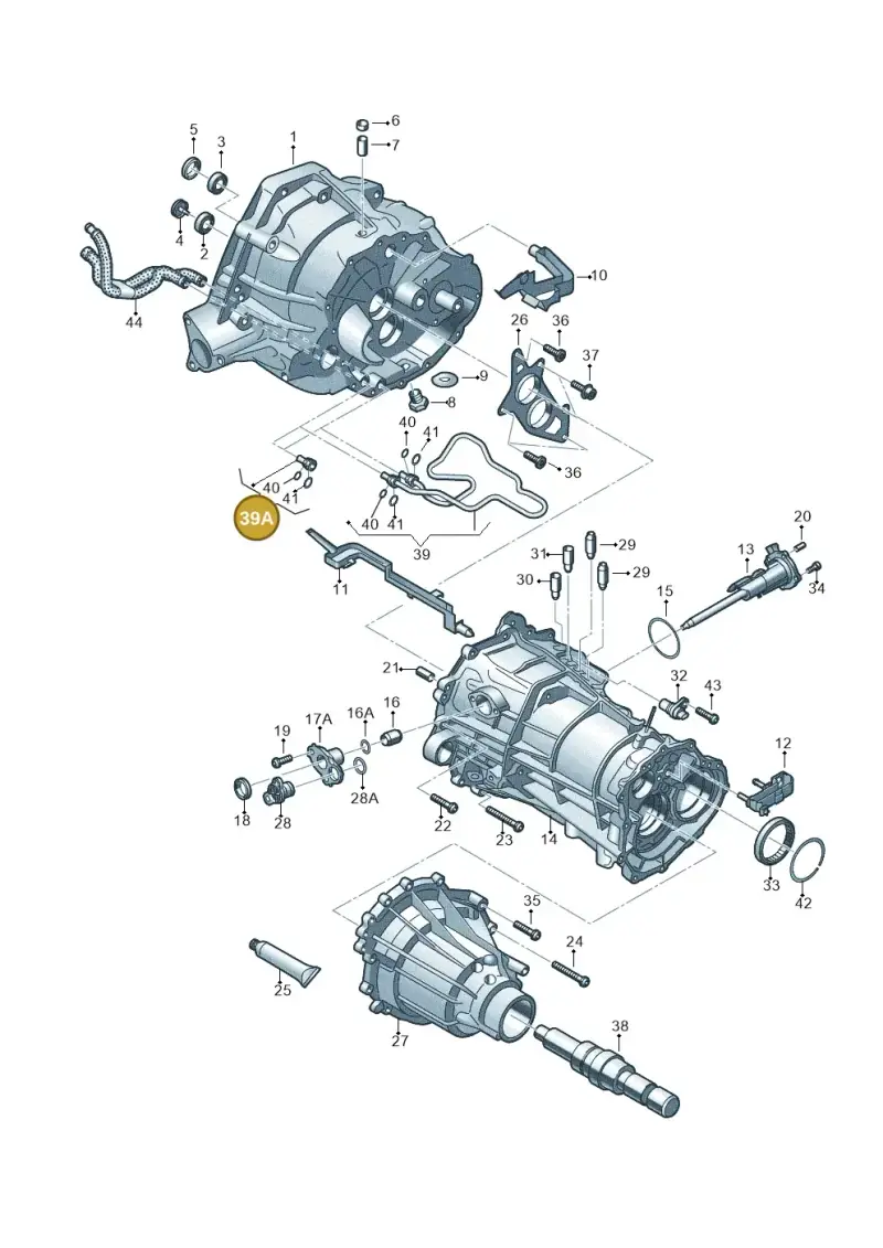0B1301146A — Audi Q5 qu. 2.0 TDI (2012-2017) diagram 736301700, position 39A