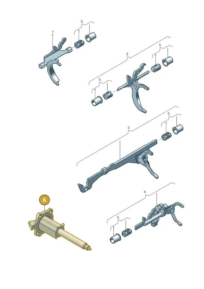 0B1301230A — Audi A4 Av. Allroad (2008-2016) diagram 647311930, position 6