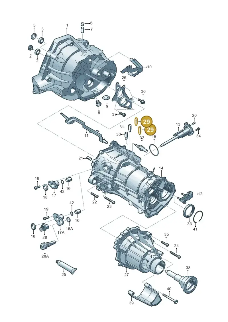 0B1301242A — Audi A4 Av. Allroad (2008-2016) diagram 647301760, position 29