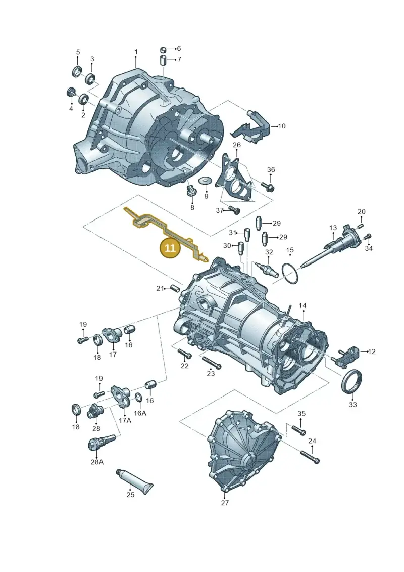 0B1301279D — Audi A6 2.0 tdi (2010-2015) diagram 670301300, position 11