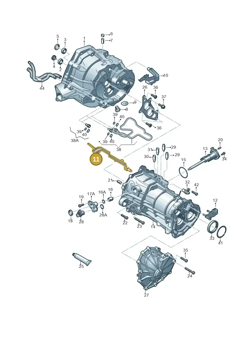 0B1301279D — Audi Q5 qu. 2.0 TDI (2012-2017) diagram 736301300, position 11