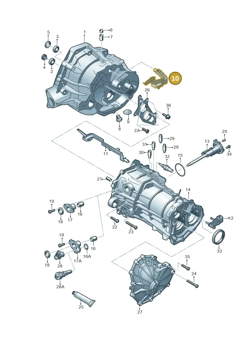 0B1301311D — Audi A6 2.0 tdi (2010-2015) diagram 670301300, position 10