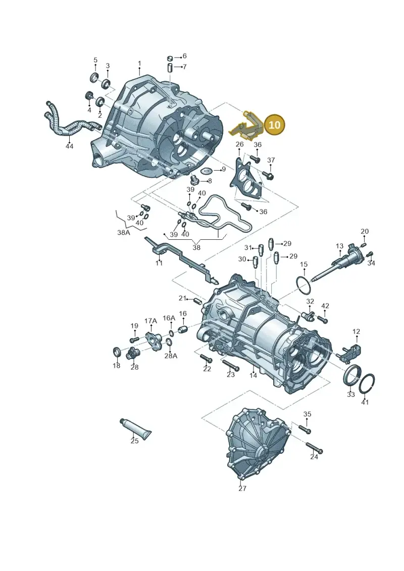 0B1301311D — Audi Q5 qu. 2.0 TDI (2012-2017) diagram 736301300, position 10