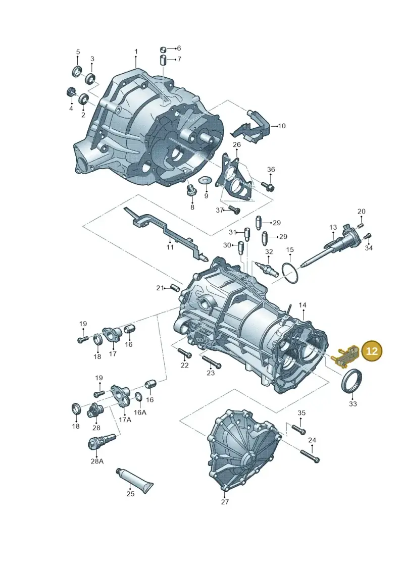 0B1301344B — Audi A6 2.0 tdi (2010-2015) diagram 670301300, position 12