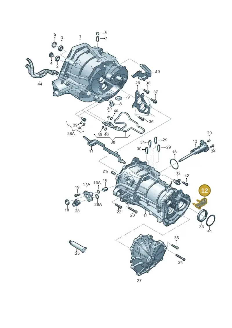 0B1301344B — Audi Q5 qu. 2.0 TDI (2012-2017) diagram 736301300, position 12