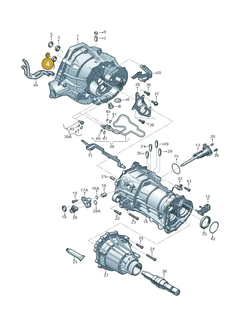 0B1301467B — Audi Q5 qu. 2.0 TDI (2012-2017) diagram 736301700, position 4