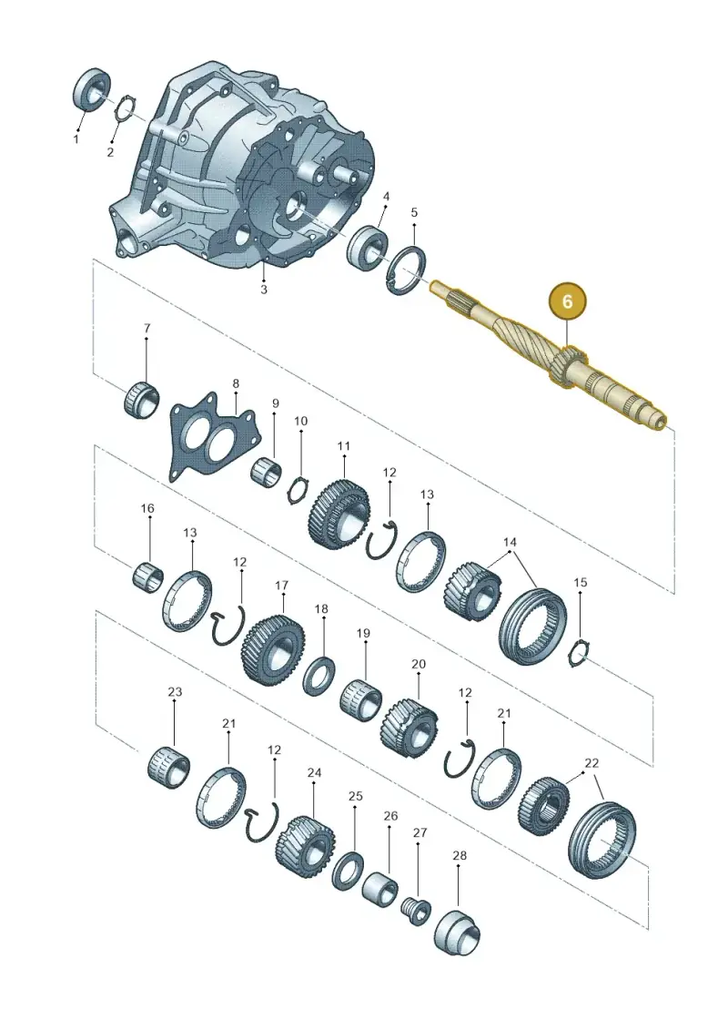 0B1311101A — Audi Q5 qu. 2.0 TDI (2012-2017) diagram 647311550, position 6