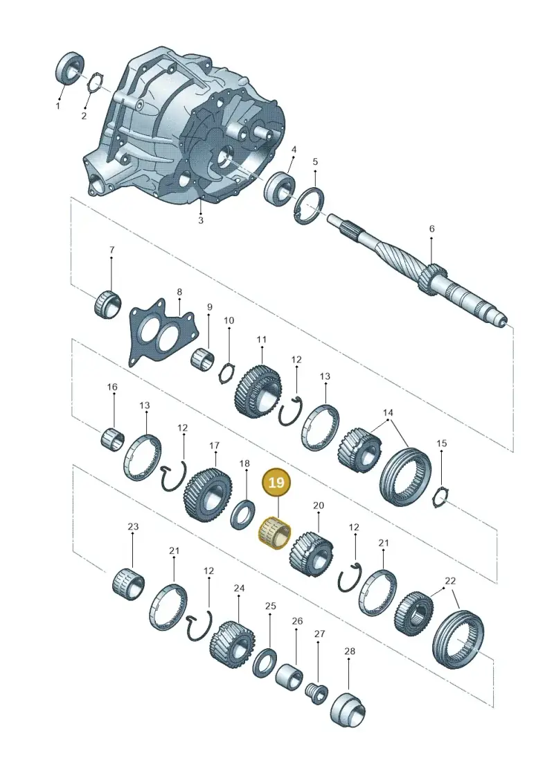 0B1311122F — Audi Q5 qu. 2.0 TDI (2012-2017) diagram 647311550, position 19