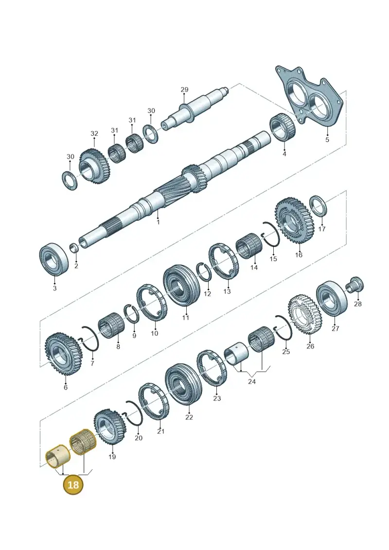 0B1311122F — Audi Q5 (2016-2020) diagram 798311300, position 18