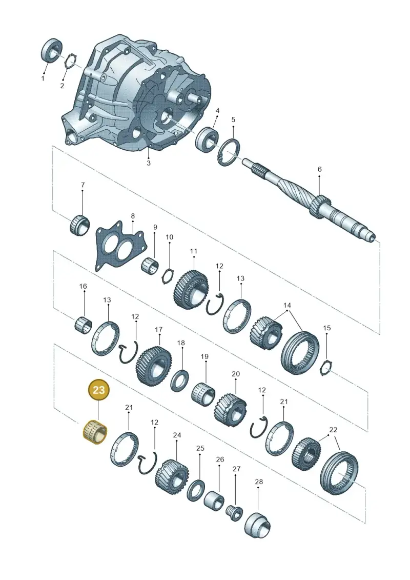 0B1311122G — Audi Q5 qu. 2.0 TDI (2012-2017) diagram 647311550, position 23