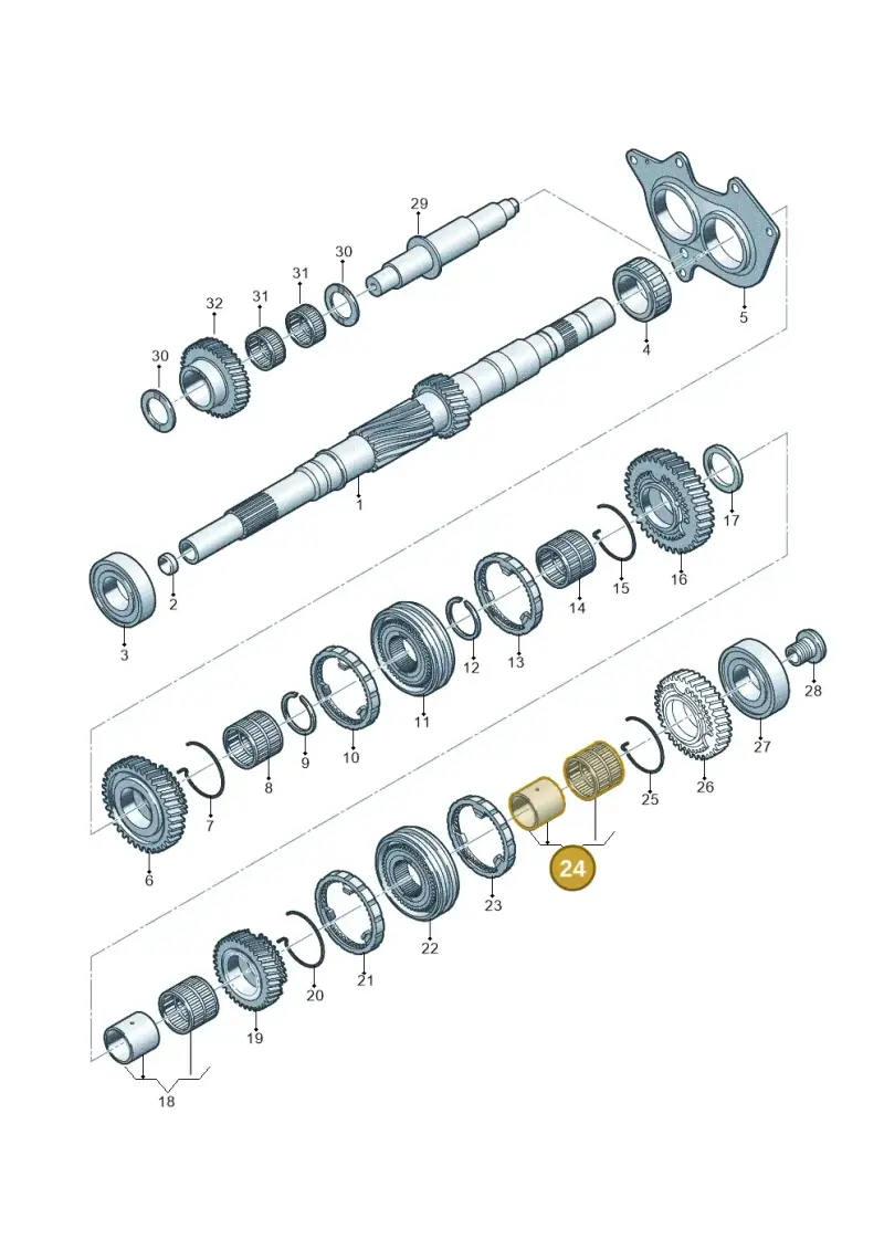 0B1311122G — Audi Q5 (2016-2020) diagram 798311300, position 24