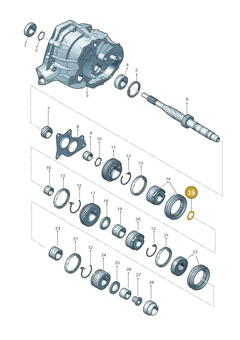 0B1311183 — Audi Q5 qu. 2.0 TDI (2012-2017) diagram 647311550, position 15