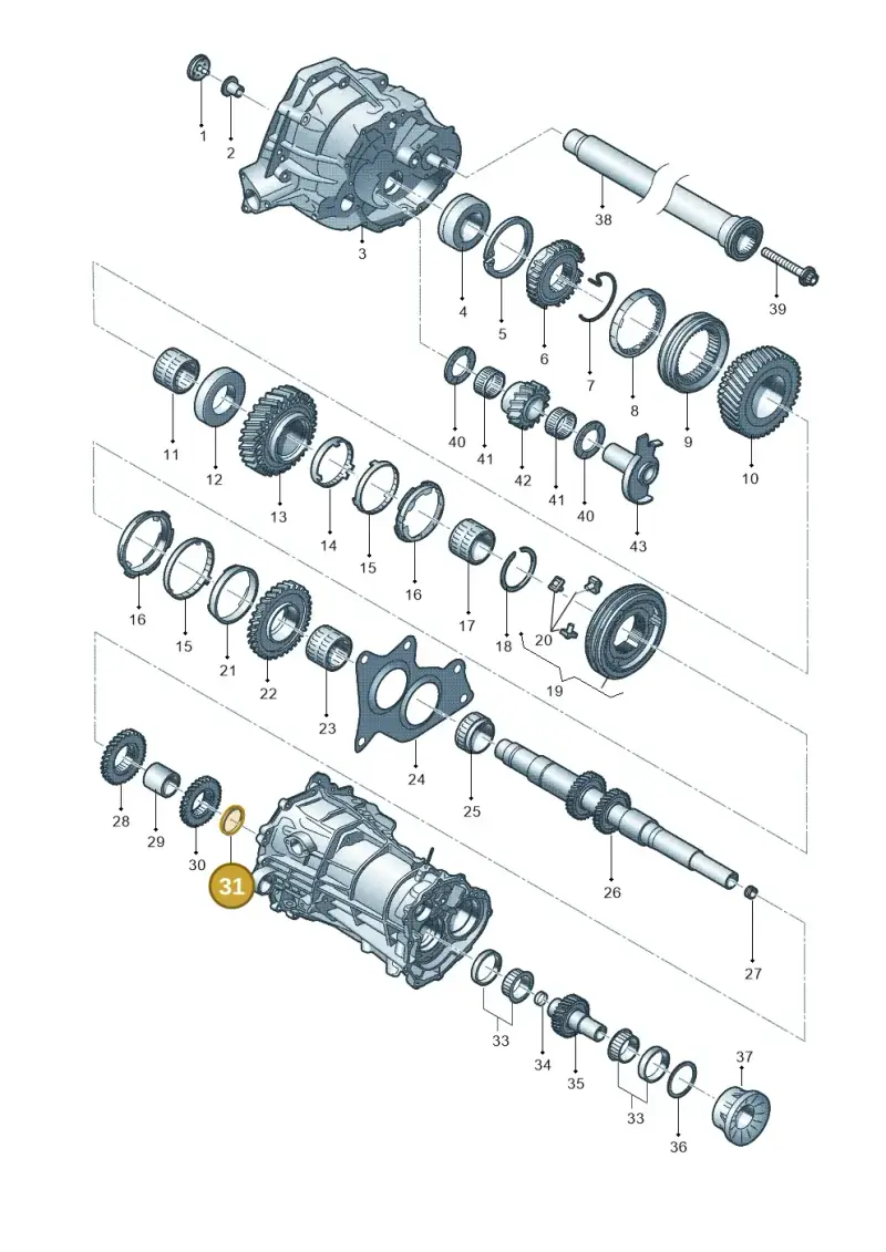 0B1311183 — Audi Q5 qu. 2.0 TDI (2012-2017) diagram 647311600, position 31
