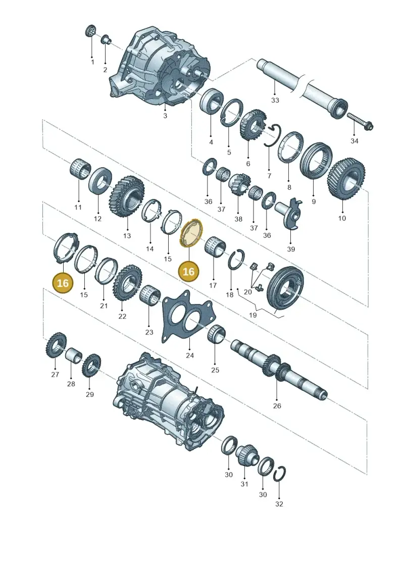 0B1311247A — Audi Q5 qu. 2.0 TDI (2012-2017) diagram 636311350, position 16