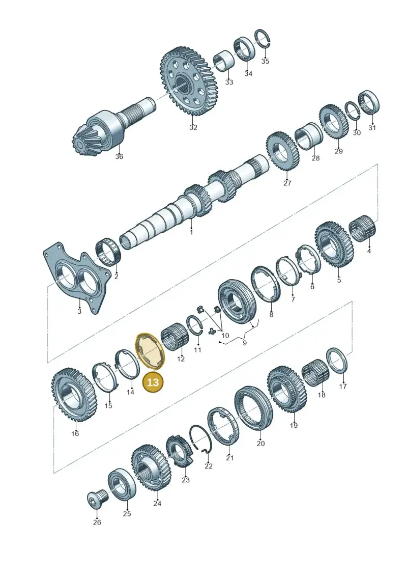 0B1311247A — Audi Q5 (2016-2020) diagram 798311350, position 13