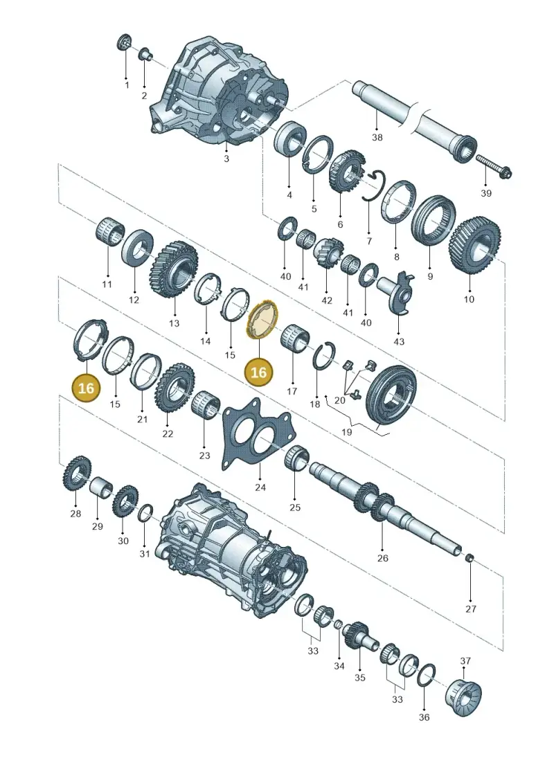 0B1311247B — Audi Q5 qu. 2.0 TDI (2012-2017) diagram 647311600, position 16