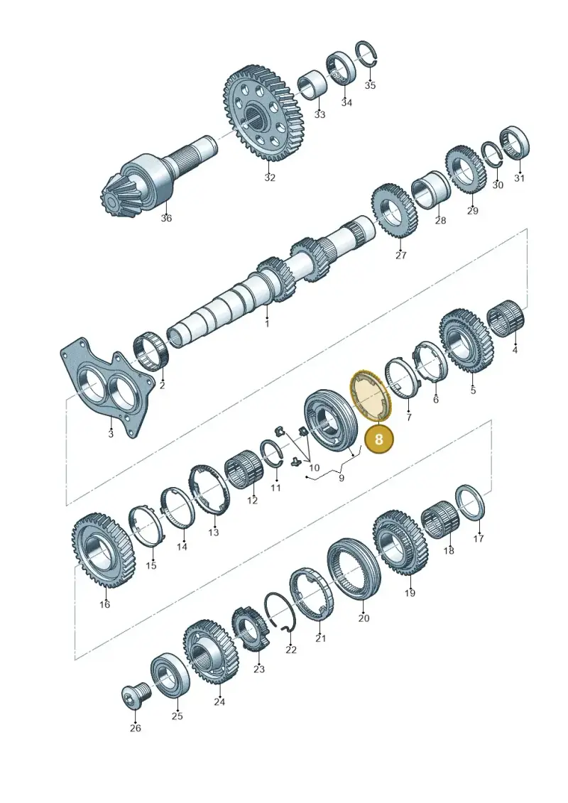 0B1311247B — Audi Q5 (2016-2020) diagram 798311350, position 8