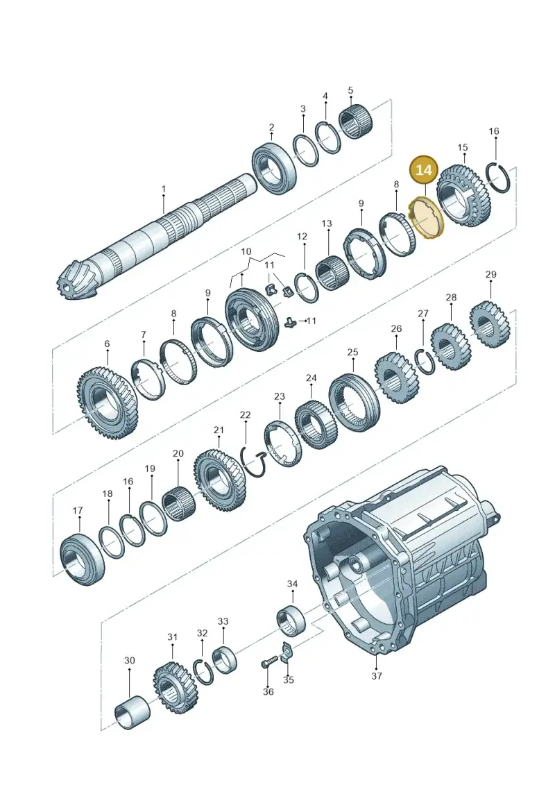 0B1311277 — Audi A6 2.7 TDI (2008-2011) diagram 448311400, position 14