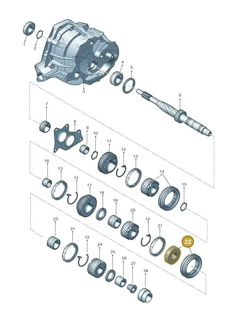 0B1311301 — Audi Q5 qu. 2.0 TDI (2012-2017) diagram 647311550, position 22