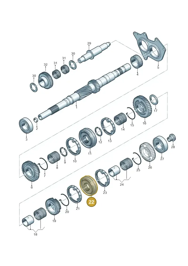 0B1311301 — Audi Q5 (2016-2020) diagram 798311300, position 22