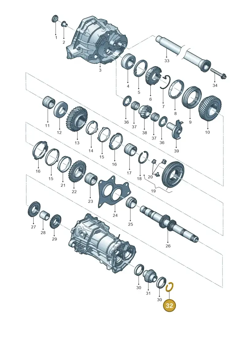0B1311321C — Audi Q5 qu. 2.0 TDI (2012-2017) diagram 636311350, position 32