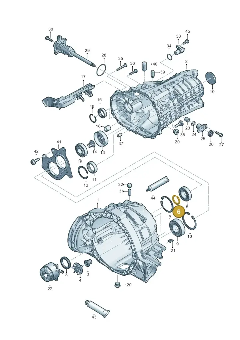 0B1311321M — Audi A4 2.0 (2015-2019) diagram 798301310, position 6