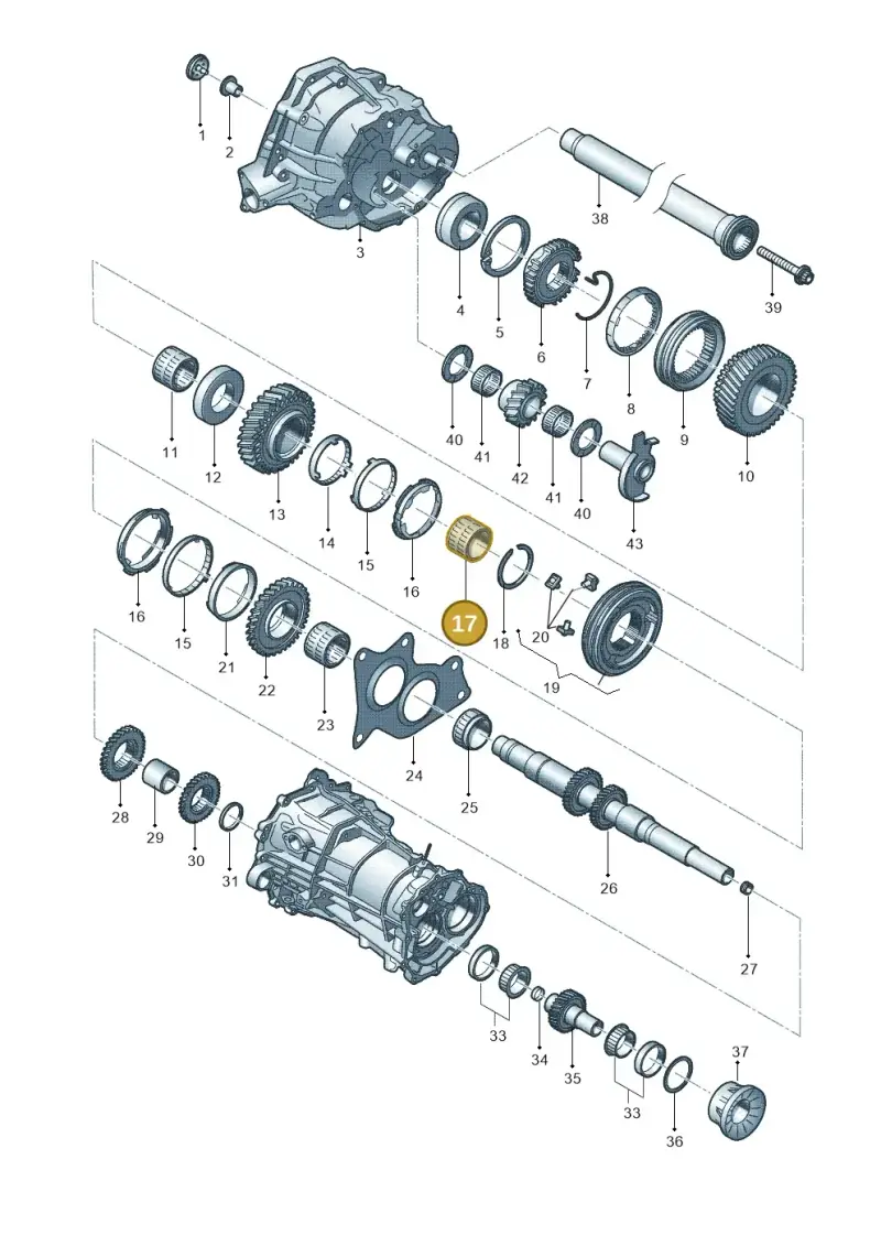 0B1311325B — Audi Q5 qu. 2.0 TDI (2012-2017) diagram 647311600, position 17