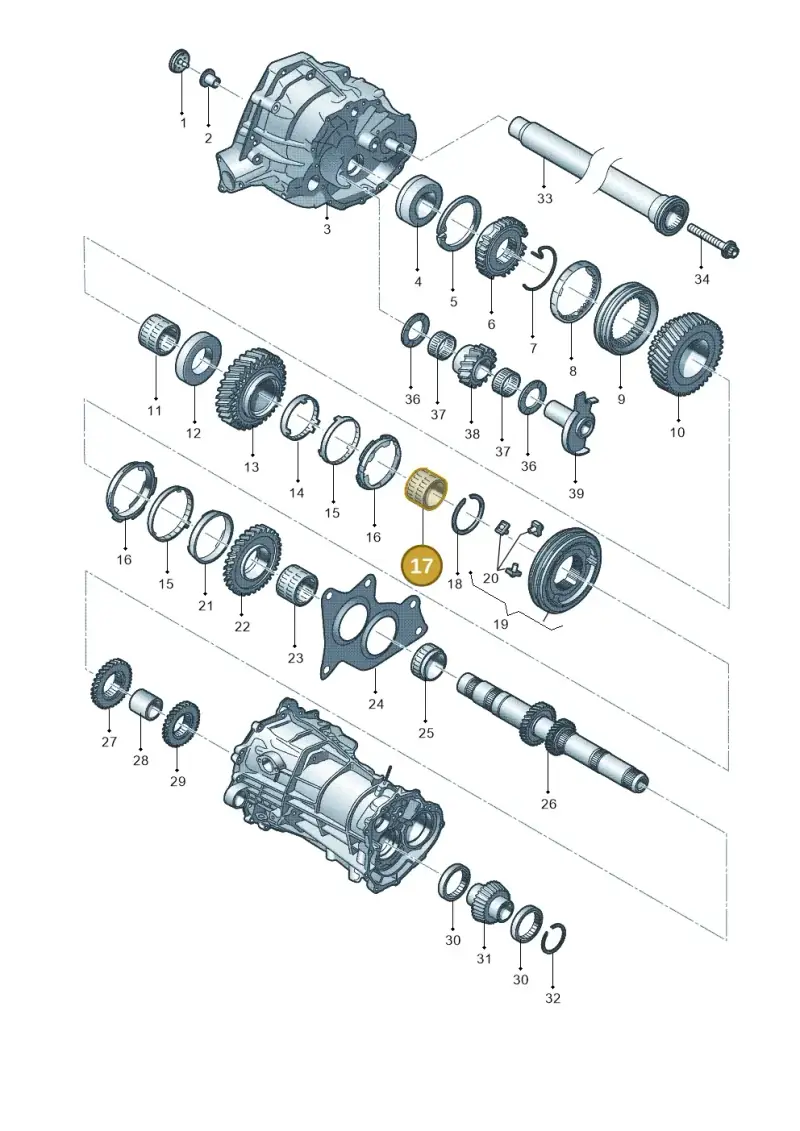0B1311325B — Audi Q5 qu. 2.0 TDI (2012-2017) diagram 636311350, position 17