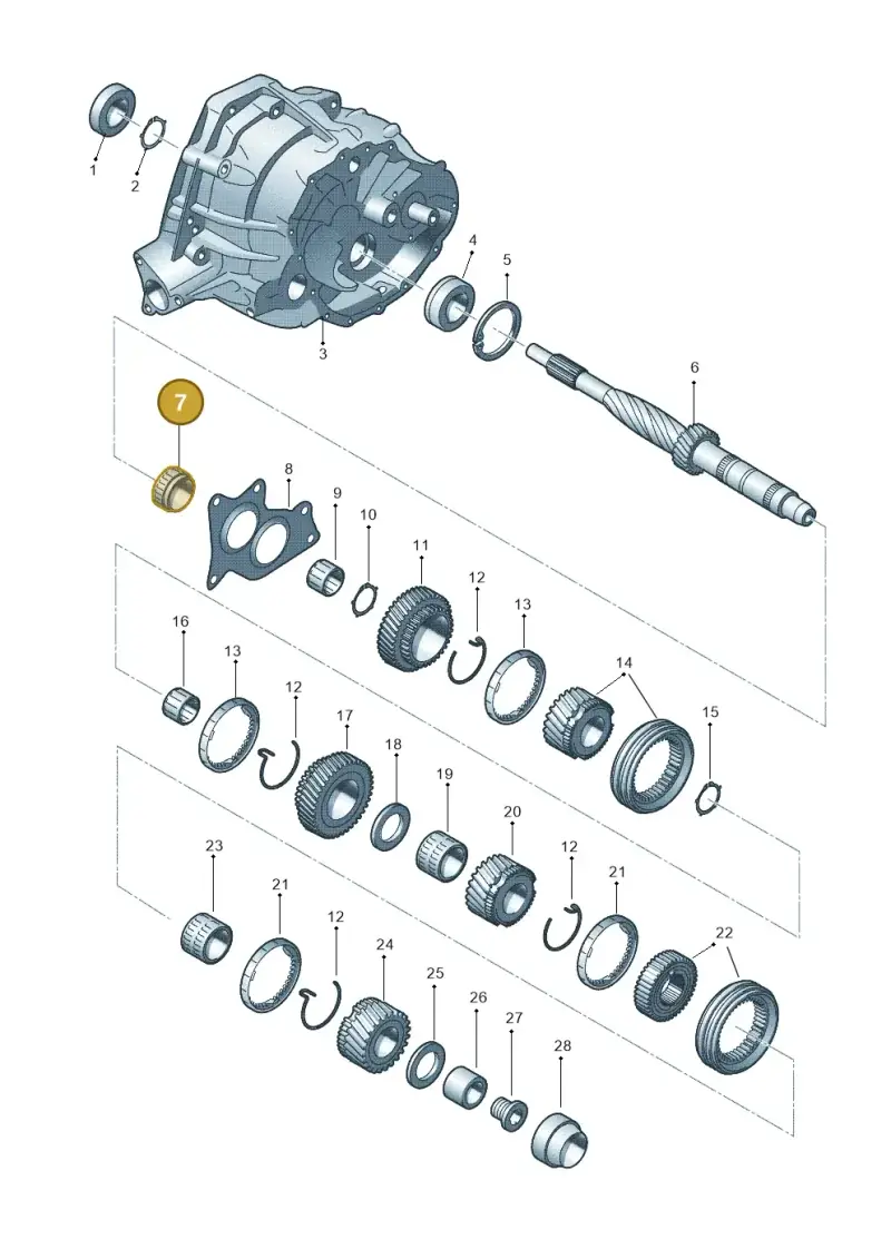 0B1311431 — Audi Q5 qu. 2.0 TDI (2012-2017) diagram 647311550, position 7
