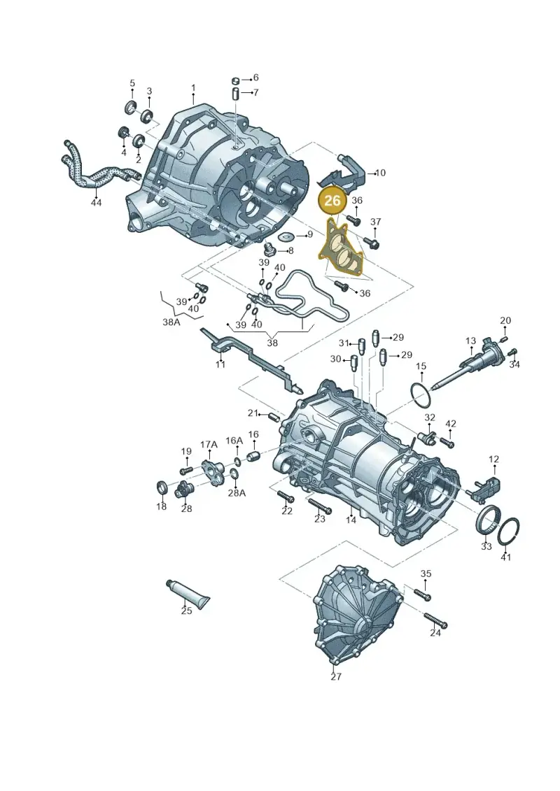 0B1311485D — Audi Q5 qu. 2.0 TDI (2012-2017) diagram 736301300, position 26