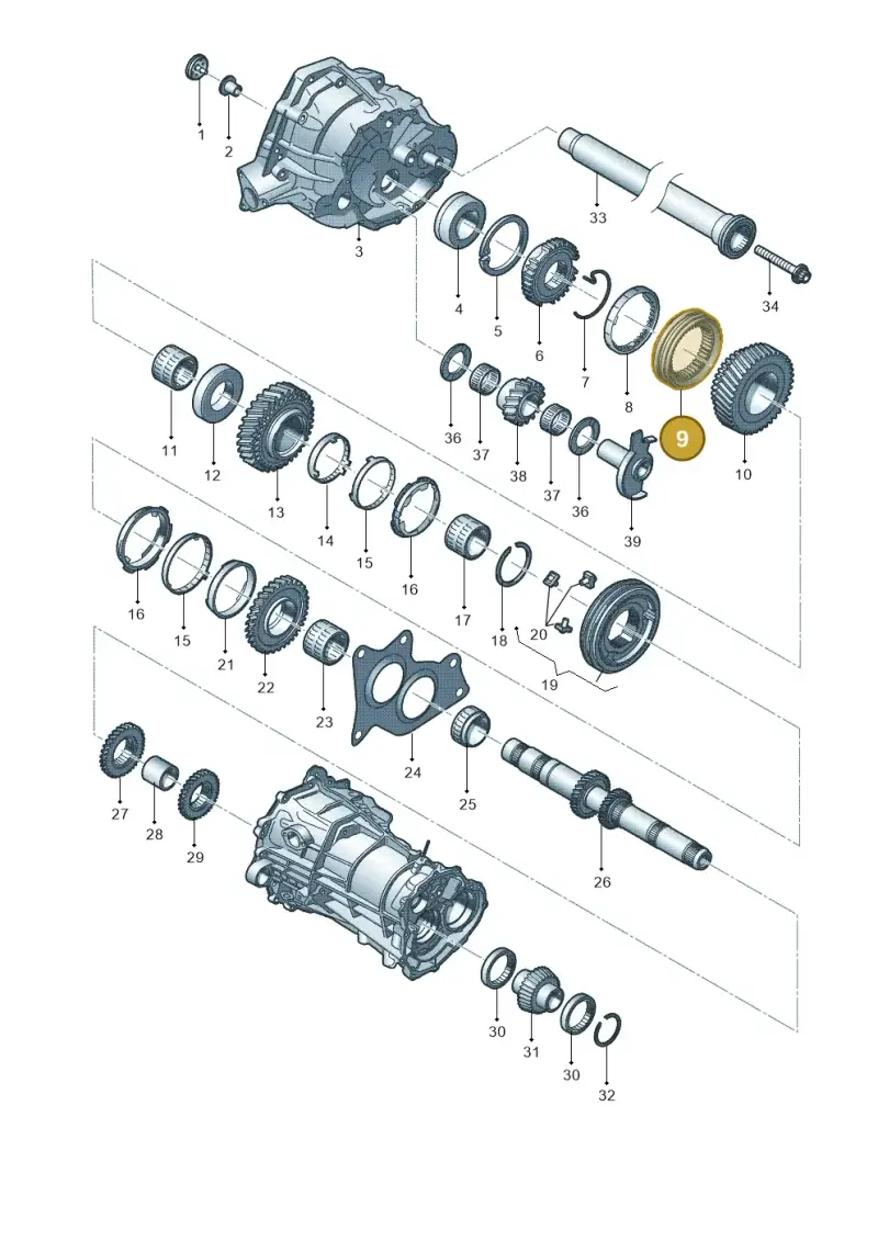 0B1311764A — Audi Q5 qu. 2.0 TDI (2012-2017) diagram 636311350, position 9