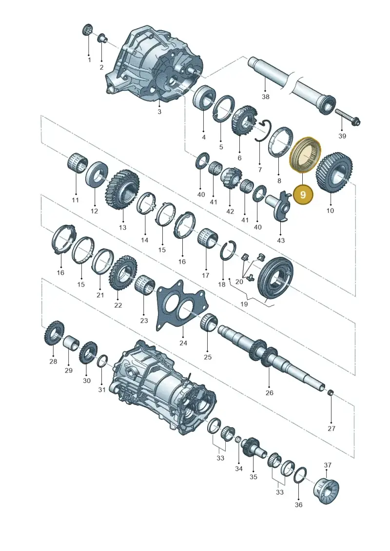 0B1311764A — Audi Q5 qu. 2.0 TDI (2012-2017) diagram 647311600, position 9