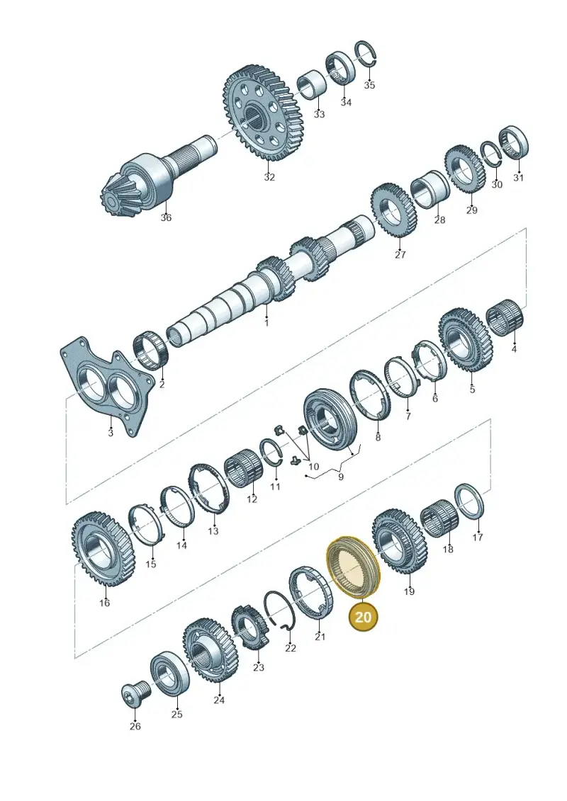 0B1311764A — Audi Q5 (2016-2020) diagram 798311350, position 20