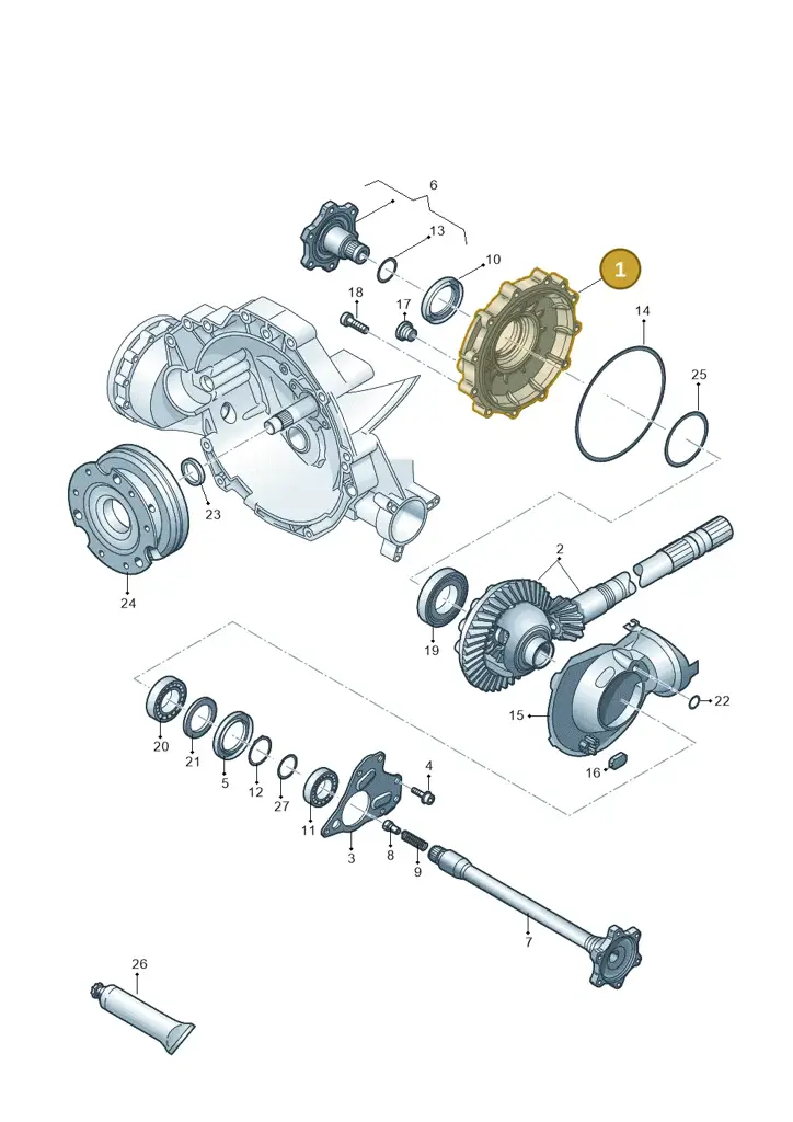 0B1409131 — Audi A5 Sportback (2011-2017) diagram 620409550, position 1