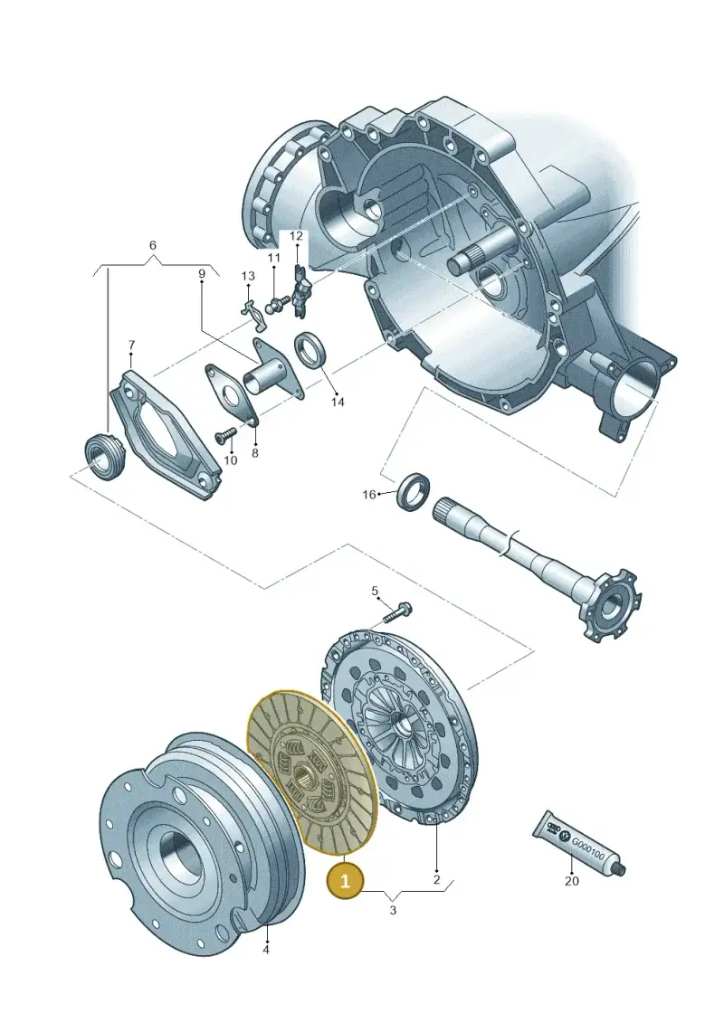 0B2141031 — Audi A4                08> (2007-) diagram 620141600, position 1