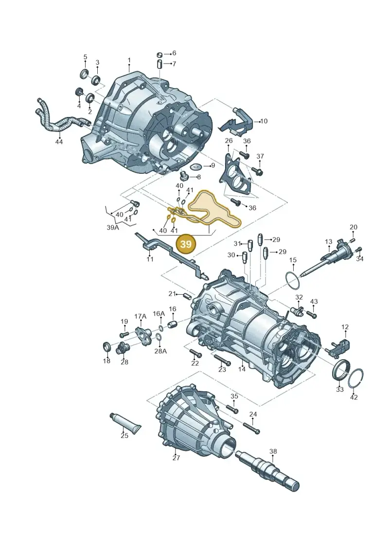 0B2300333A — Audi Q5 qu. 2.0 TDI (2012-2017) diagram 736301700, position 39