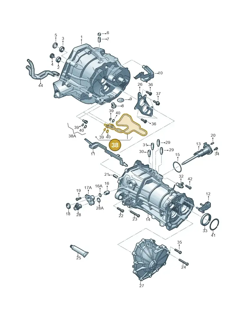 0B2300333A — Audi Q5 qu. 2.0 TDI (2012-2017) diagram 736301300, position 38