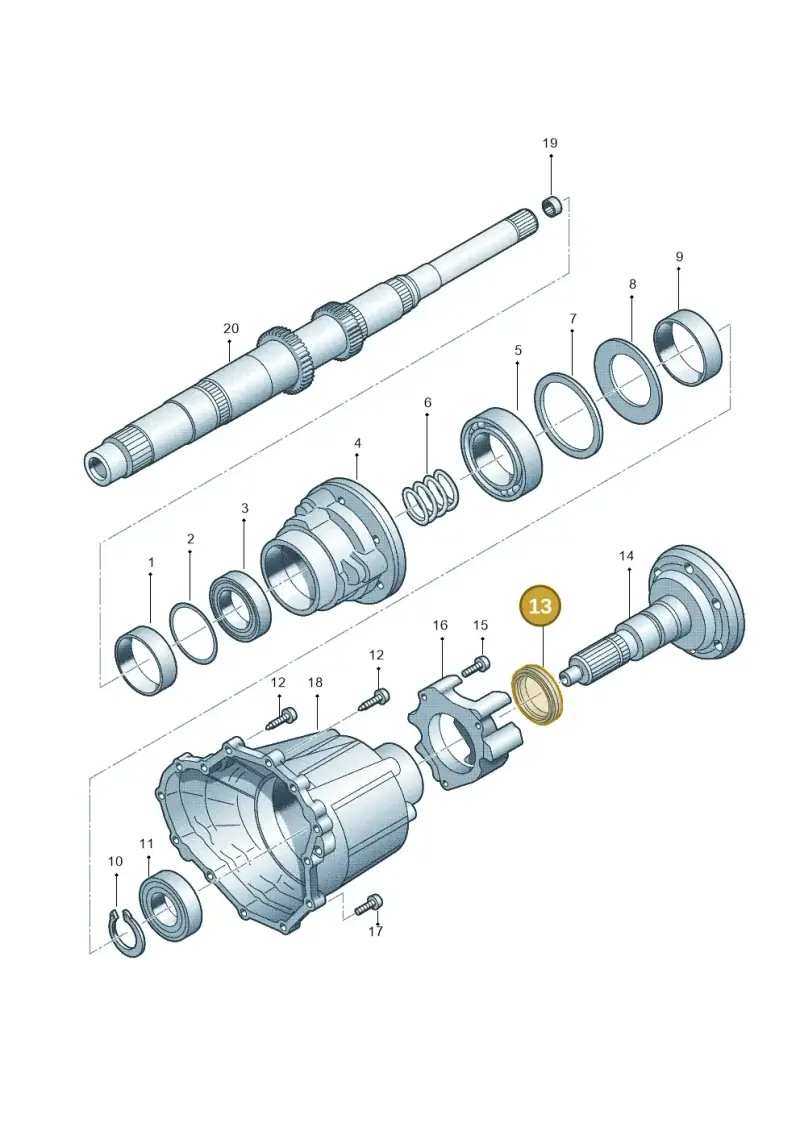 0B2409400 — Audi Q5 qu. 2.0 (2009-2018) diagram 647409800, position 13