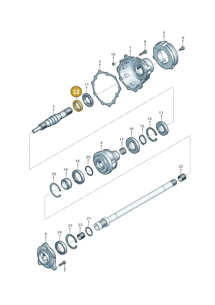 0B2409400 — Audi A5 Sportback (2016-2020) diagram 849409700, position 12