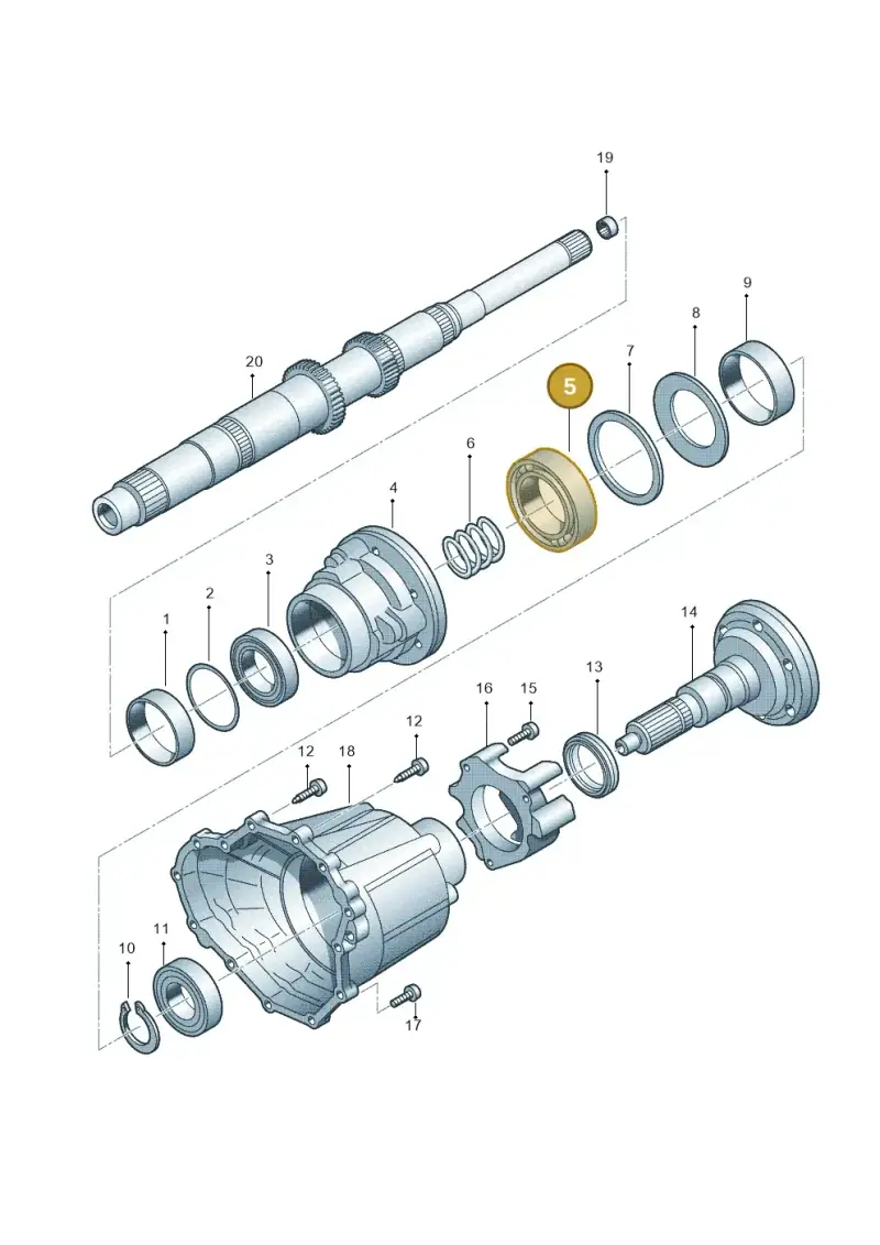 0B2409775 — Audi Q5 qu. 2.0 (2009-2018) diagram 647409800, position 5