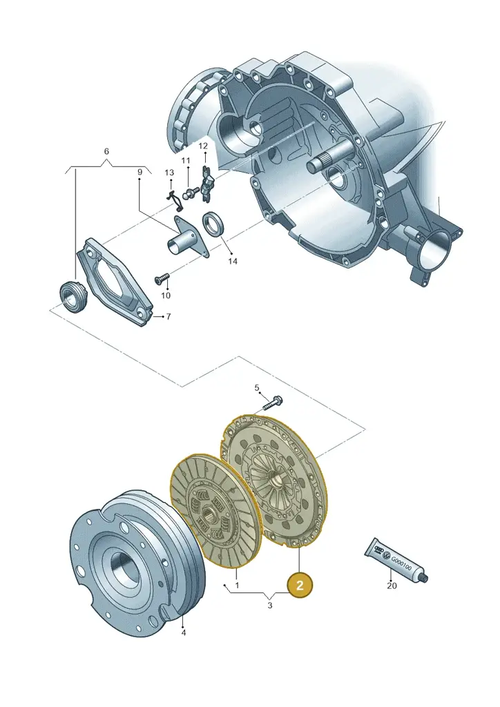 0B3141117 — Audi A5 Cabrio 2.0 (2008-2012) diagram 751141400, position 2
