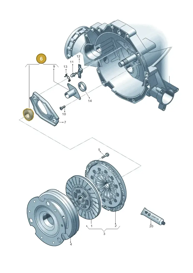 0B4198165 — Audi Q5 qu. 2.0 TDI (2012-2017) diagram 751141400, position 6